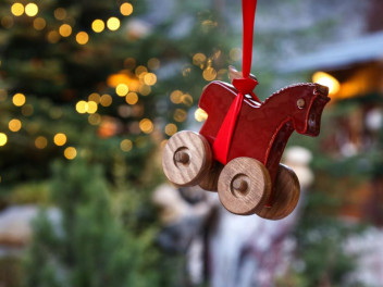 Pendentif cheval décoration Noël