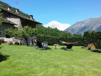 Jardin avec  vue Mont-Blanc